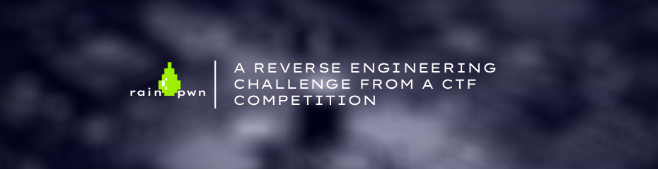 A reverse engineering challenge from a CTF competition